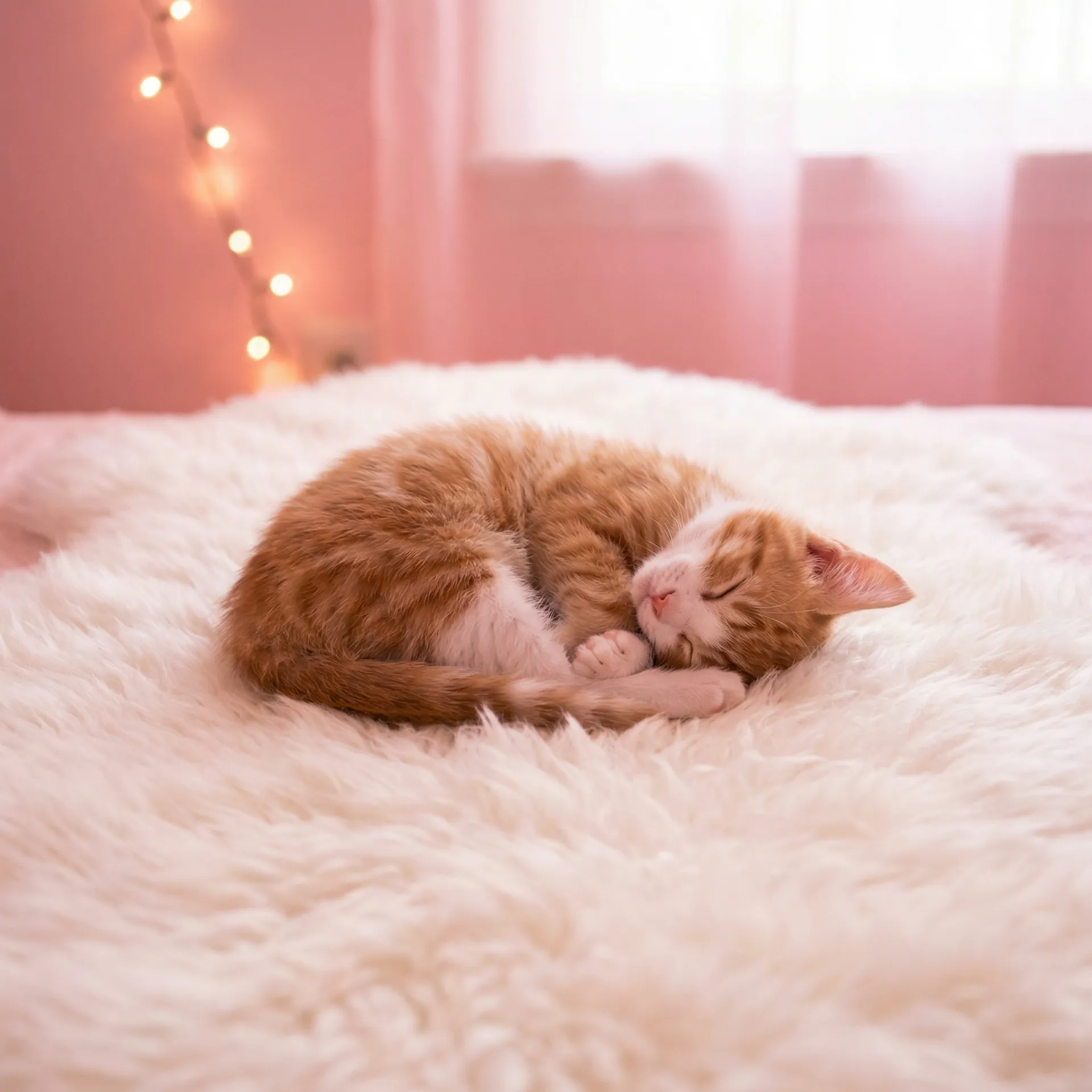 小猫蜷成一团入睡 - 1区2区3区4区产品乱码别错过